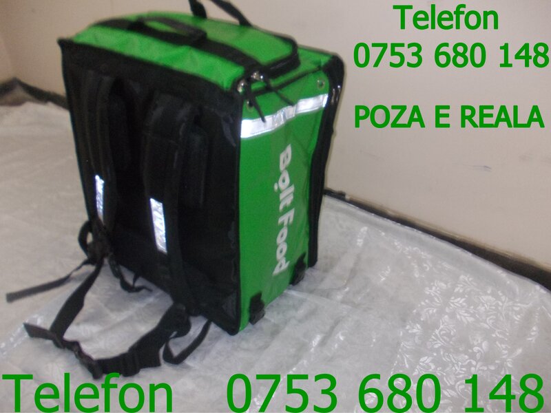 Geanta Bolt Food Livrari alimente bauturi,util si pt Wolt Glovo Bringo Tazz